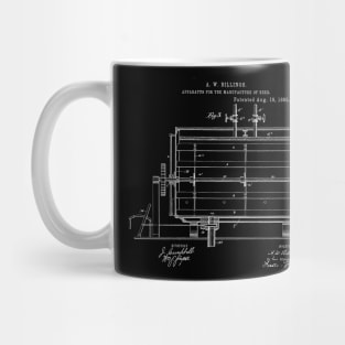 Apparatus for the Manufacture of Beer Vintage Patent Hand Drawing Mug